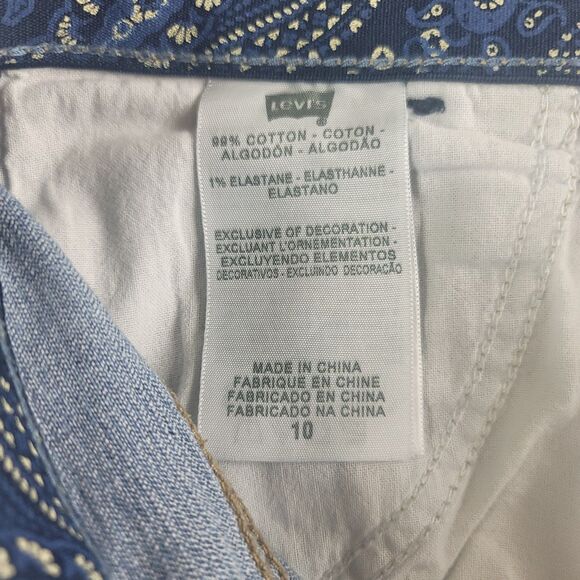 Levi's Jeans Women's Size 10 Blue Mid-Rise Capri Denim Pants - Picture 5 of 6